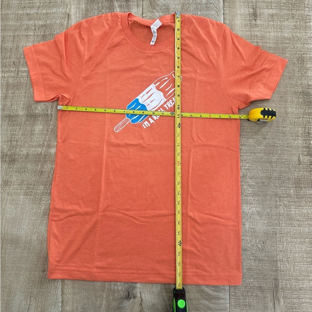 Bella + Canvas | "I'm A Real Treat" Graphic Tee | Size M | Heather Orange - Picture 3 of 16